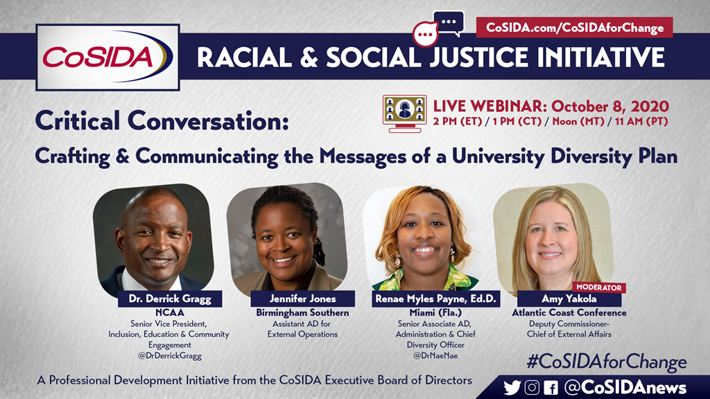 Join Us! Live Webinar – Critical Conversation: Crafting & Communicating the Messages of a University Diversity Plan